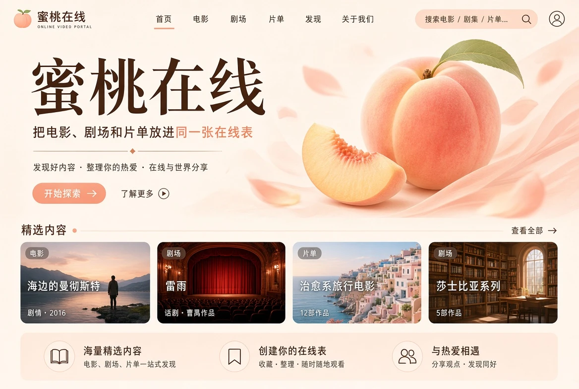 蜜桃在线观影故事主视觉